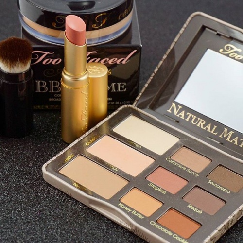 toofaced_toofacedcosmetics_lacreme_nudebeach_naturalmatte_igmakeup_instamakeup_makeup_eyeshadow_lipstick_bbcream